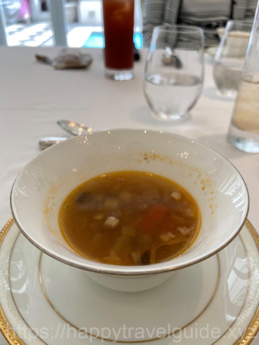 リストランテマンジャーレ千葉のランチスープ