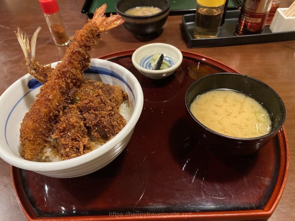 海老ヒレソースカツ丼　　一番人気１３５０円
